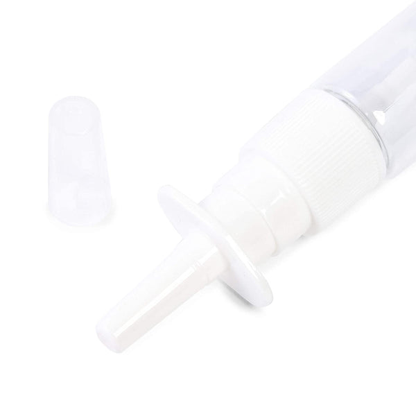 24 Pack Clear Empty Nose Spray Bottle, Reusable Nasal Bottle for Travel  Case (0.35 Oz)
