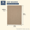12 Pack MDF Board, Chipboard Sheets for Crafts (6 x 8 in)