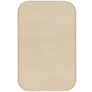 Wooden Cutouts for Crafts with Rounded Corners, Wood Rectangle (2x1.3 In, 120 Pack)