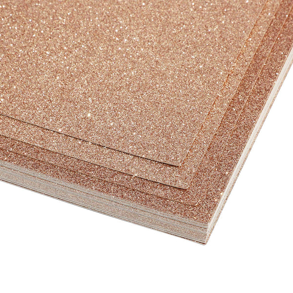 ✳️ Bright Creations Rose Gold Glitter Card Stock 3 Packs 30 Sheets (90) NEW  ✳️