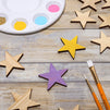 Unfinished Wood Stars for Crafts (2 in, 50 Pack)