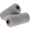 Grey Cotton Loom Warm Thread Rolls, 800 Yards Each (2 Pack, 1600 Yards)