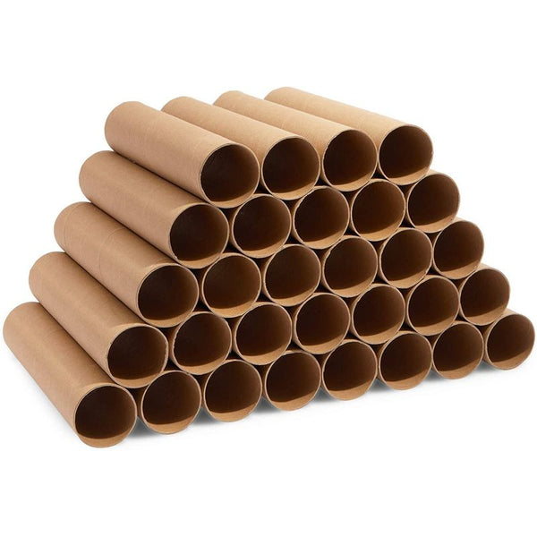 Brown Cardboard Tubes for Crafts, DIY Craft Paper Roll (1.6 x 3.95