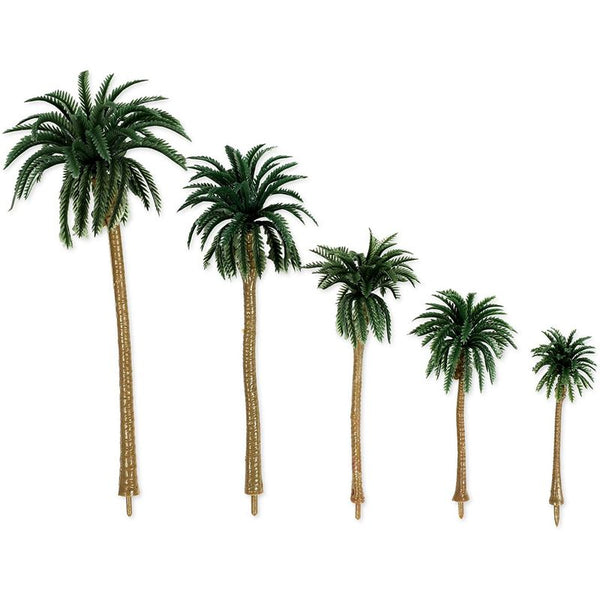 28 Pcs Miniature Trees Diorama Supplies Mini Palm Trees Model Scenery  Supplies Garden Accessories with 1.4 Ounce Faux Green Moss Decor for DIY