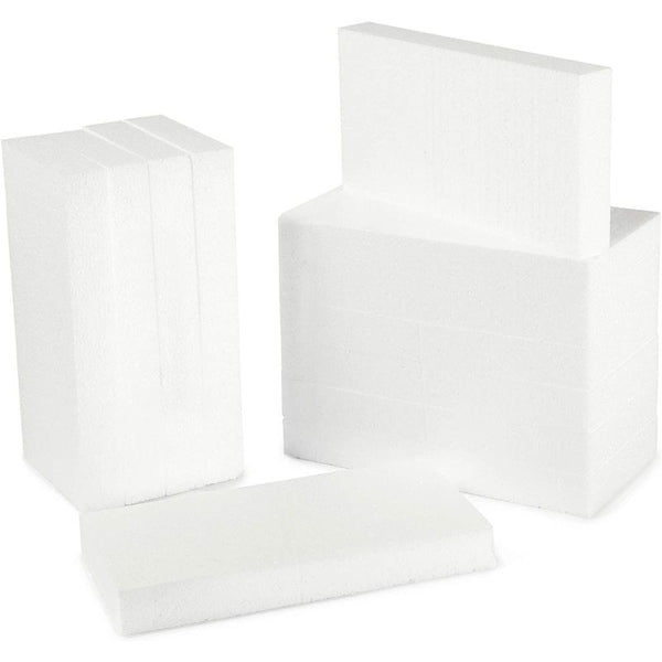 White Foam Blocks for Arts and Craft Supplies (8 x 4 x 1 in, 12 Pack) –  BrightCreationsOfficial