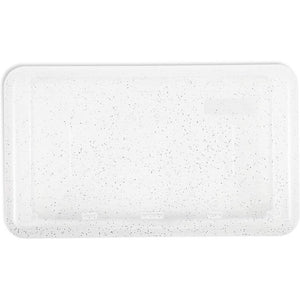 Plastic Pencil Case Boxes, Pink and White Glitter (7.8 x 2.2 x 4.5 in, 4 Pack)