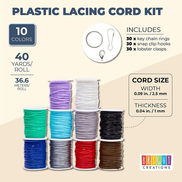 Lanyard String Kit 20 Colours Plastic String Lacing Cord with Snap Clip  Hooks and Keyrings DIY Crafts Kits String Sets for Friendship Bracelets  Jewellery Making Lanyard Weaving Gift for Kids Girls – BigaMart