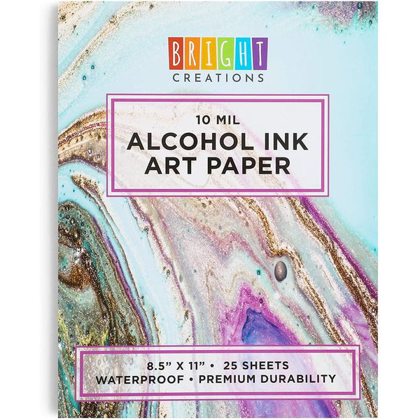 Bright Creations 20 Sheets Alcohol Ink Paper for Watercolors and Acrylic  Paints, Painting Supplies, 9 x 12 in - ShopStyle