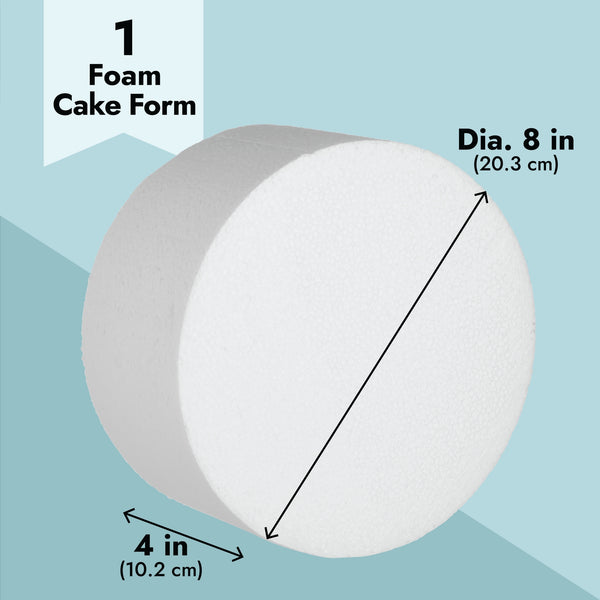 Small Square Foam Cake Dummy for Decorating and Wedding Display, 3 Tiers  (10.8 Inches Tall)