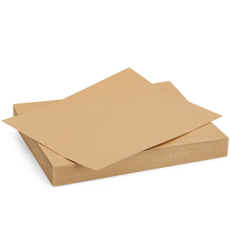 200 Pack Brown Craft Paper for DIY Projects, Classroom, Letter Size Kraft Paper Material Sheets, 130gsm (8.5 x 11 In)