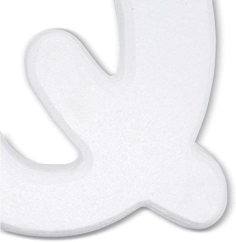 Foam Letters for Crafts, Letter Q (White, 12 in)