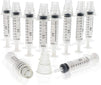 Oral Medicine Syringes with Bottle Adapter (Transparent, 10 Pack)