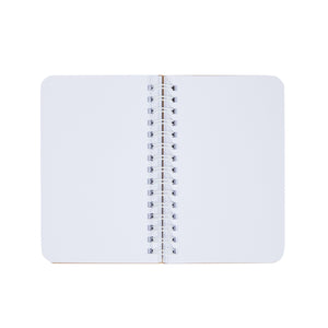 Mini Kraft Notebooks, Unlined A6 Spiral 90-Sheet Plain Journal (3.5x5.5 In, 6 Pack)