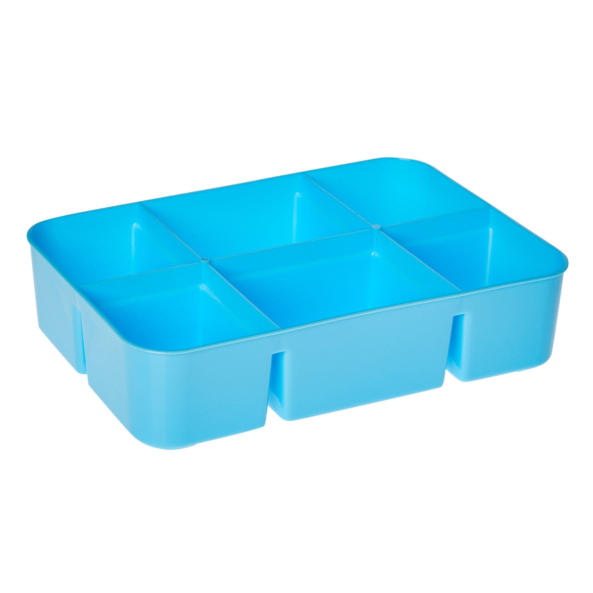 Stackable Blue Craft Storage Containers with 2 Trays and Labels, Plast –  BrightCreationsOfficial