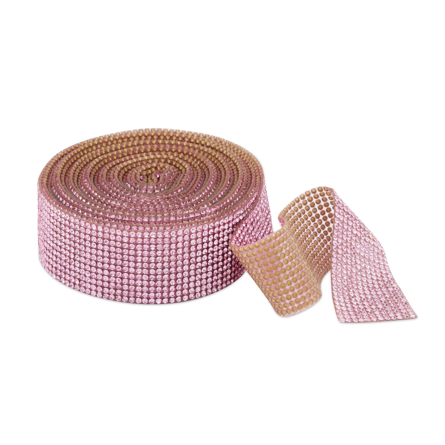 4 Yards Pink Rhinestone Ribbon Roll for Crafts, 1 in Bling Wrap DIY  Decorations Wedding & Event