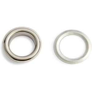 Silver Metal Grommets, Eyelet Rings (0.8 in, 300 Pieces)