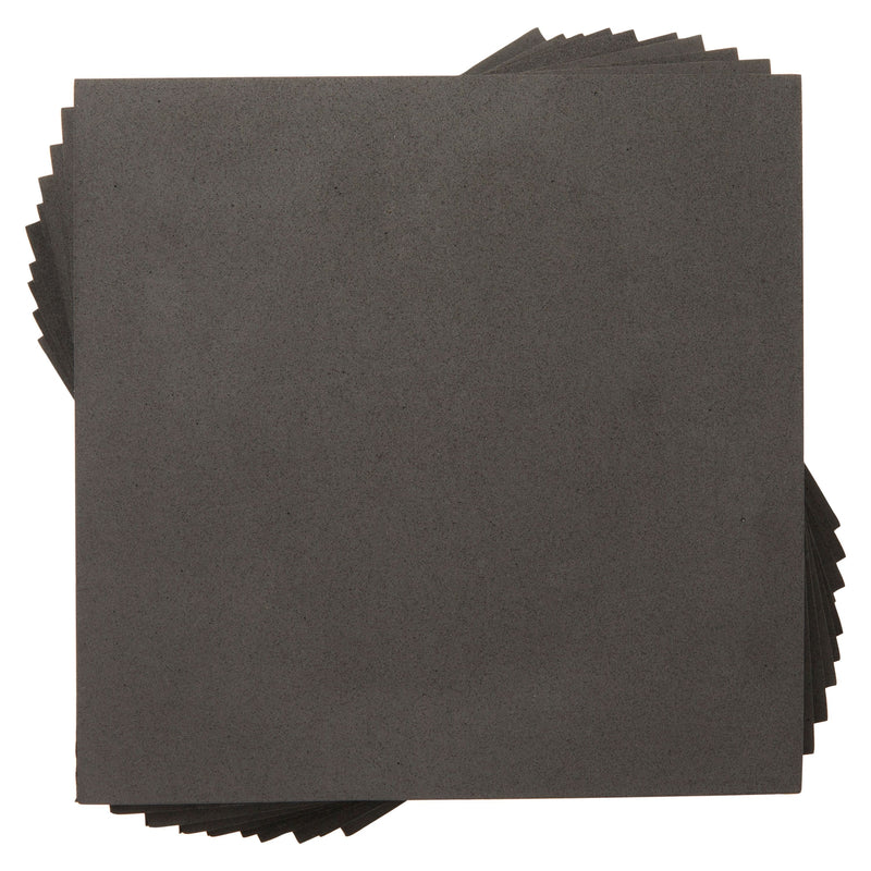 10-Pack Black EVA Foam Sheets, 9.6x9.6-Inch 10mm Thick High-Density Foam Squares for Arts and Crafts Supplies, Cosplay Costumes and Custom Crafted Armor, Formable Foam for Crafting