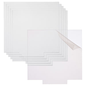 6 Pack Square Laser Engraving Blanks for Acrylic Light Base, 2mm Plexiglass Sheets (5.9 x 5.9 In)