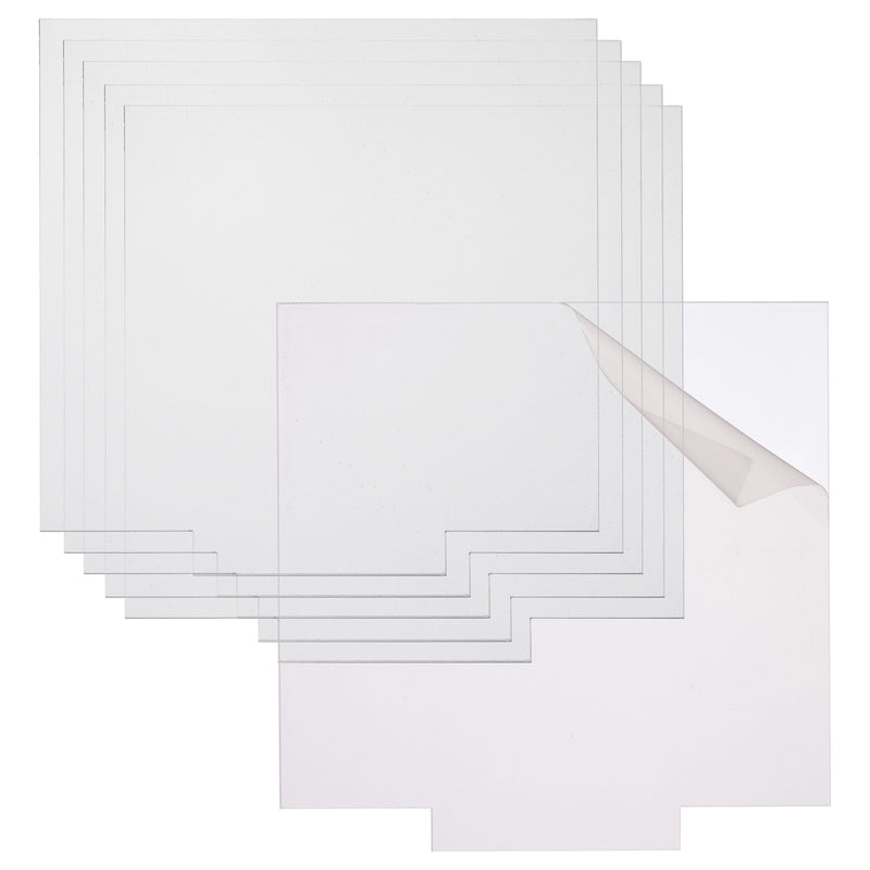 6 Pack Square Laser Engraving Blanks for Acrylic Light Base, 2mm Plexiglass Sheets (5.9 x 5.9 In)