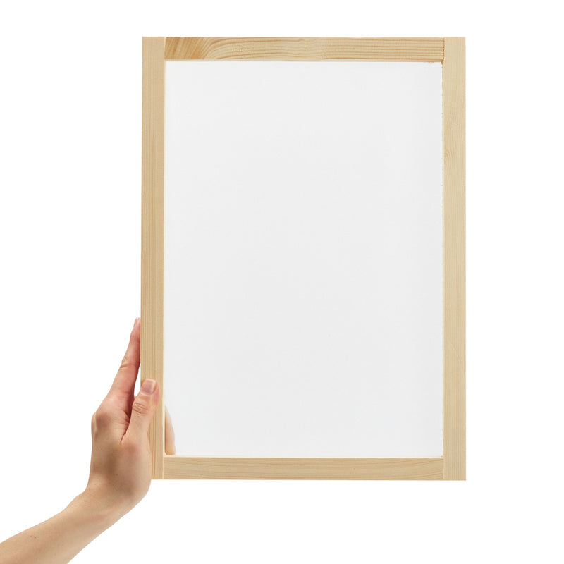2-Piece Wood Silk Screen Printing Frame for Beginners and Kids, 110 White Mesh, 8x10, In 10x14 In Frames