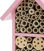 Bee Houses for the Garden, Pink Mason Hive House (7.4 x 10.15 x 4.65 Inches)