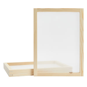 3 Pack Wood Silk Screen Printing Frame Kit for Beginners and Kids, 10x14 Wood Frame, 110 White Mesh