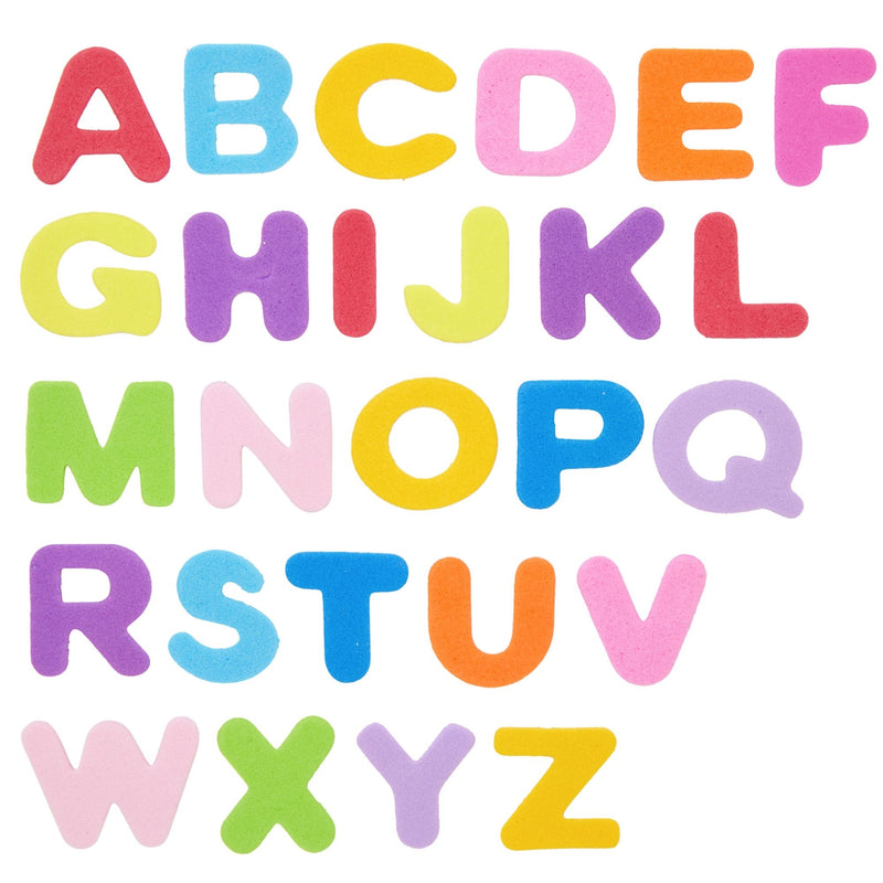 1560-Pieces Foam Letter Stickers for Crafts, 60 Sets of Self-Adhesive A-Z Alphabet Letters (12 Colors, 0.87 in)