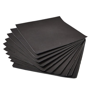 15 Pack Adhesive 1/16" Thick Neoprene Rubber Sheets, 12"x12" Sponge Foam Pads for DIY Cosplay