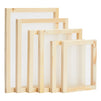 6-Piece Set Wood Silk Screen Frame for Beginners and Kids Starter Kit, 110 White Mesh, 6x8", 8x10", 10x12", 10x14" Frames (4 Sizes)