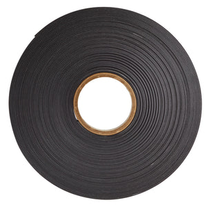1 Inch Wide x 100 Feet Long Sticky Magnetic Strip for DIY, Arts and Crafts, Cosmetics, Easy to Cut and Flexible Magnetic and Adhesive Tape Roll for Fridge Door, Whiteboard