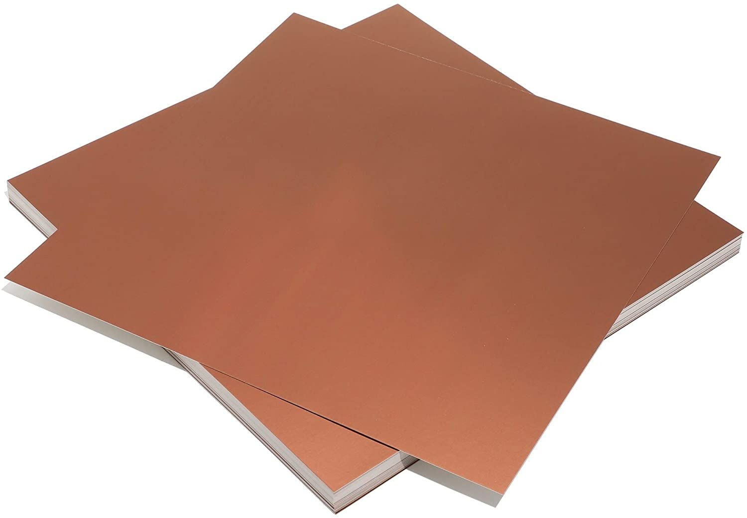 Metallic Cardboard Sheets, Foil for Arts and Craft Supplies (Letter Size, 5  Colors, 100-Pack)
