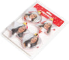 Clear Christmas Picture Frames, Heart and Star Ornaments (2 Sizes, 4 Pack)