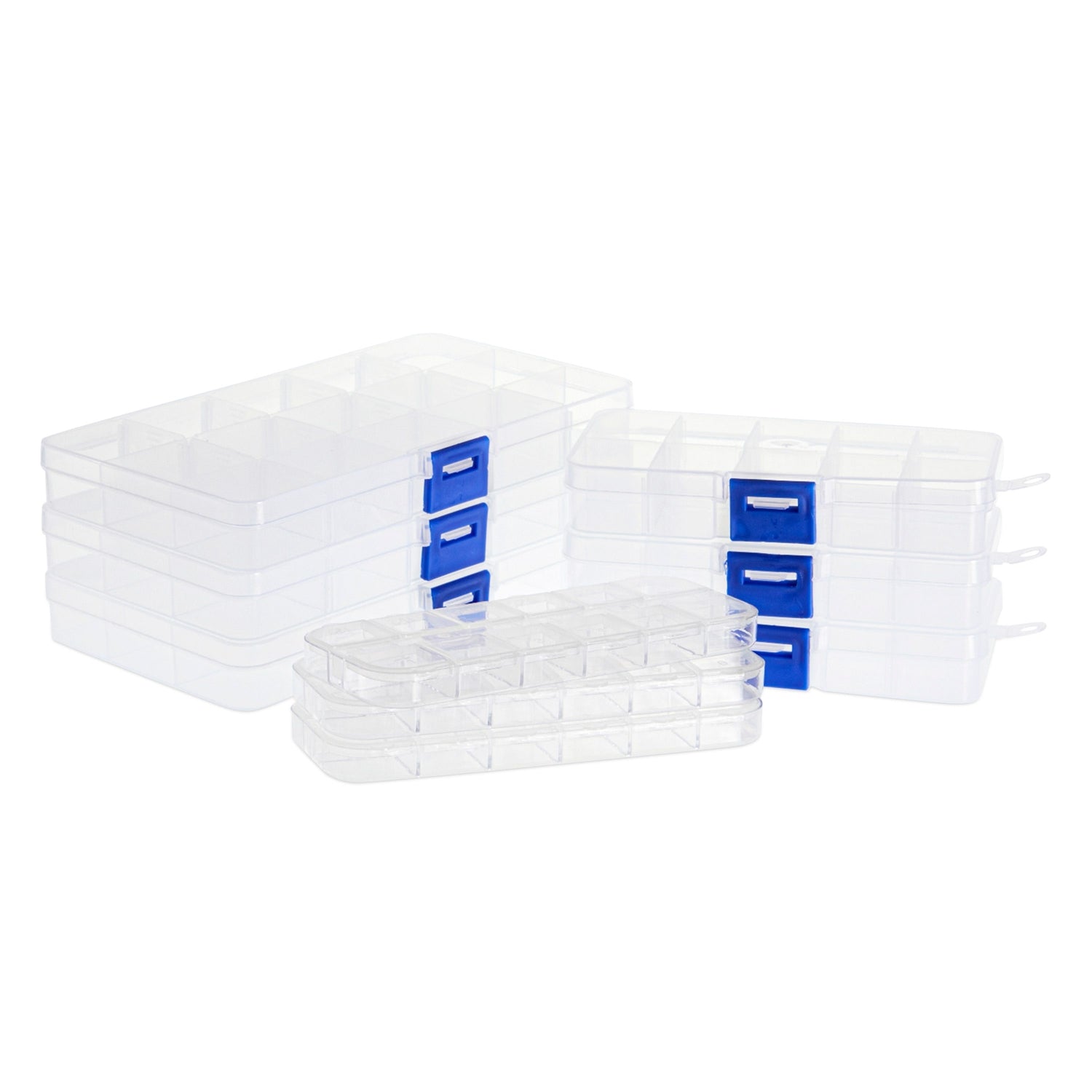 3-Tier Plastic Craft Storage Containers with 30 Compartments, 40