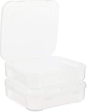 Stackable Plastic Craft Storage Containers for Origami Paper (2 Pack)