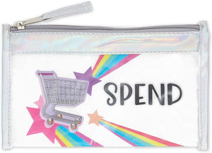 Kids Coin Purse Set, Money Saving Pouches (8.2 x 4.7 Inches, 3 Pack)