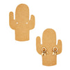 300 Pack Cactus Earring Display Cards, Cardboard Holder for Selling Jewelry, Small Business Supplies, Succulents Design  (2 x 3 In)