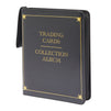 9 Pocket Leather 3 Ring Trading Card Binder for Baseball, Gaming, and Sports Cards, 50 Pages, Hold 900 Cards (14 x 11 In)