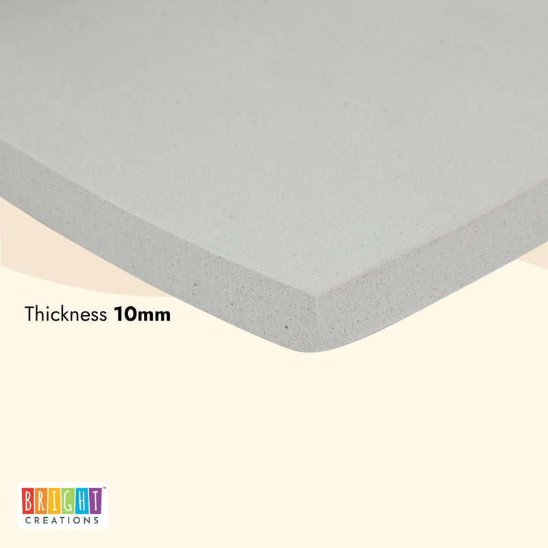 10mm Grey EVA Foam Roll Sheet for Crafts and Cosplay Costumes (13.25 x 39 In)