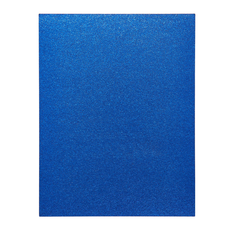 30 Sheets Royal Blue Glitter Cardstock Paper for DIY Crafts, Card Making, Invitations, Double-Sided, 300gsm (8.5 x 11 In)