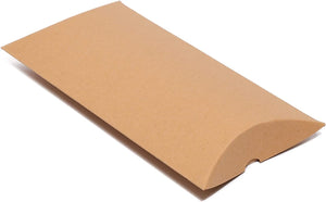 Kraft Paper Pillow Gift Box Set (50 Pack)