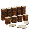 Round Corner Wood Squares, Unfinished Wood for Crafts (1x1 In, 200 Pack)