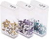 Diamond Painting Case with 64 Rhinestone Storage Boxes, 196 Labels (8.75 x 5 x 2.1 in)