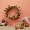 75-Piece Kit Christmas Wreath Decorations DIY Kit with 2 Craft Foam Rings, Ribbon, Berries, Pinecones (10 Inches)