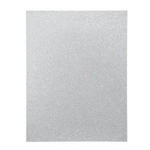 30 Sheets Silver Glitter Cardstock Paper for DIY Crafts, Card Making, Invitations, Double-Sided, 300gsm (8.5 x 11 In)