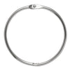 100 Pack 2 Inch Loose Leaf Binder Rings, Bulk Set of Metal Keychains for Flashcards, Paper Ring Clips for Index Cards, Large Nickel Plated Book Rings for School Supplies