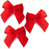 Mini Satin Ribbon Bows with Self-Adhesive Tape (Red, 1.5 Inches, 200-Pack)