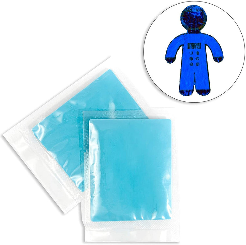 2 Pack Glow in The Dark Pigment Fluorescent Non-toxic Light Blue Powder for Crafts, Nail Art, Artworks Slime, Paints, Resins, 0.06lbs Each