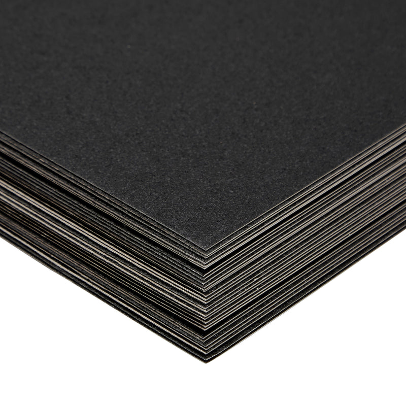 30 Sheets Black Glitter Cardstock Paper for DIY Crafts, Card Making, Invitations, Double-Sided, 300gsm (8.5 x 11 In)