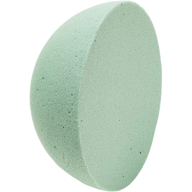 Dry Floral Foam Half Circles for Arts, Crafts (7.8 Inches, Green, 1 Piece)