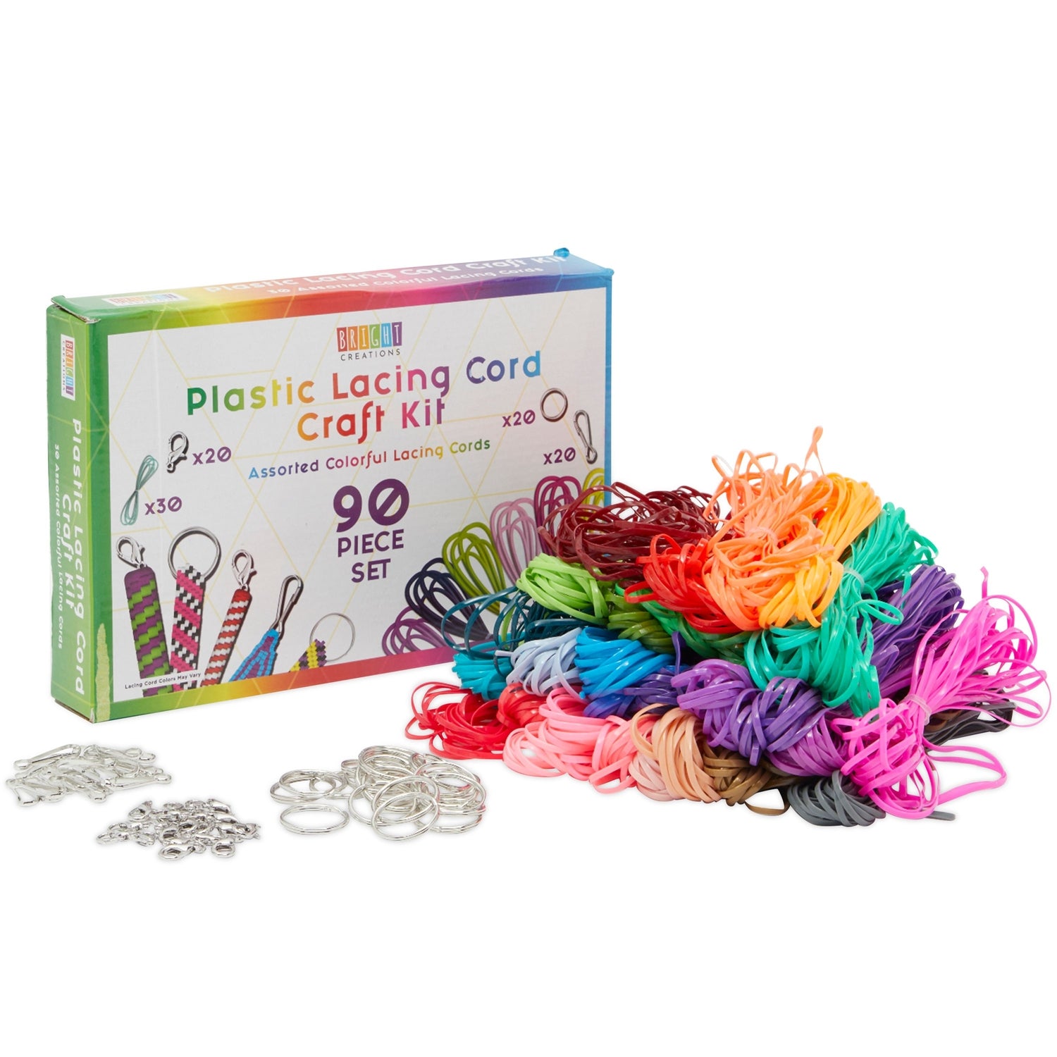 Bright Creations 230 Piece Set Colorful Spikes and Studs for Crafts and Clothing with Tools and Grid Storage Box (7x10mm, 10 Colors)